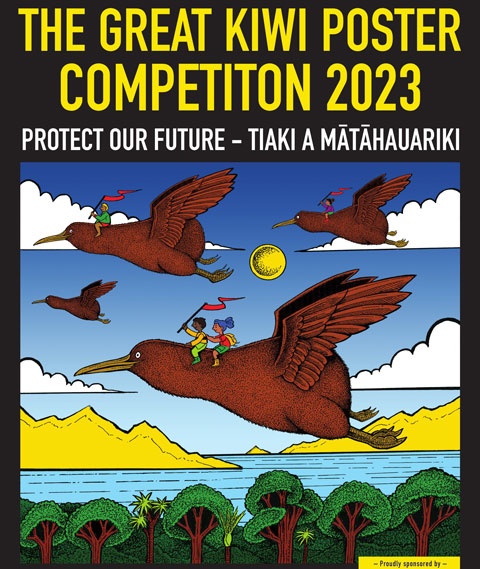Great Kiwi Poster Competition poster 2023